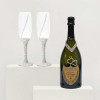 Tiffany Toasting Flutes & Dom Pérignon Champagne Wedding Gift Set