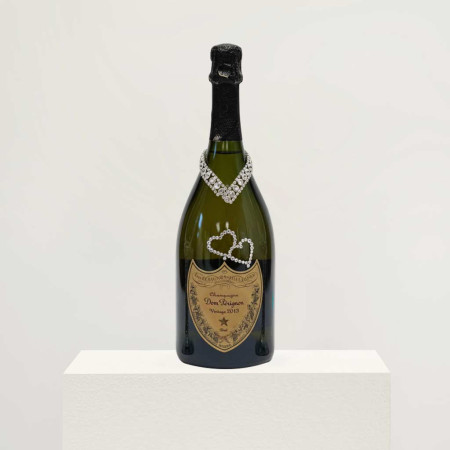 Dom Perignon luxury rhinestone love design