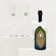 Dom Perignon Brut Champagne & King & Queen  luxury flutes