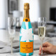 Handpainted Veuve Clicquot Champagne + Tiffany & Co custom design flutes