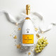 Hand-Painted Shiny Veuve Clicquot Wedding Champagne