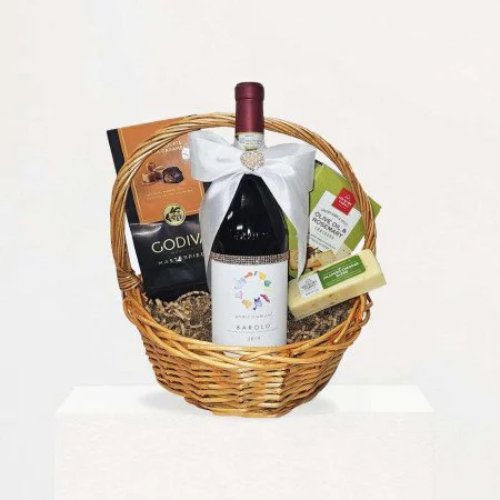 Arnaldo Rivera Undicicomuni Barolo Italian Red Wine Wedding Gift Basket