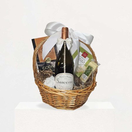 Sancerre Lauverjat Moulin des Vrilleres Sauvignon Blanc Wine Gift Basket
