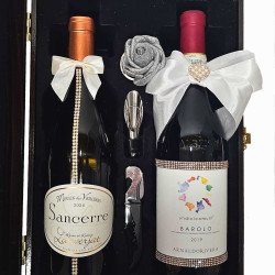 French And Italian Wedding Wine Gift Set