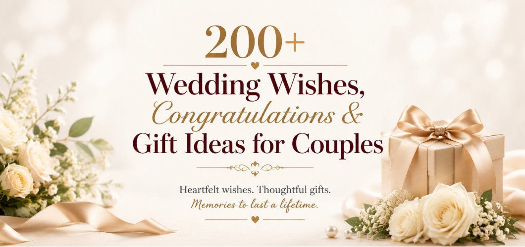 200+ Wedding Wishes, Congratulations & Gift Ideas for Couples