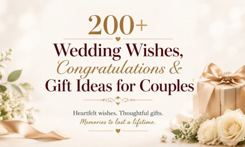 200+ Wedding Wishes, Congratulations & Gift Ideas for Couples
