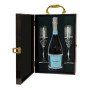 Sparking Wine Gift Set with Crystal Champagne Flutes