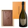 Dom Perignon with Louis Vuitton Trunk Chocolate