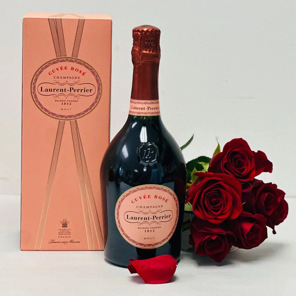 Laurent Perrier Cuvée Rosé Champagne & Flowers Gift Set