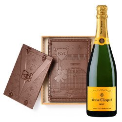 Veuve Clicquot with Louis Vuitton Trunk Chocolate