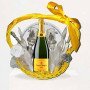Luxurious Veuve Clicquot Wedding Gift Basket with Tableware Set