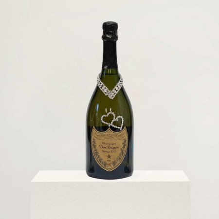 Dom Perignon luxury rhinestone love design