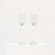 Sparkling Crown Mr & Mrs Tiffany & Co. Champagne Flutes Set of Two Sparkling Crown Mr & Mrs Tiffany & Co. Champagne Flutes Set of Two