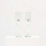 Sparkling Crown Mr & Mrs Tiffany & Co. Champagne Flutes Set of Two