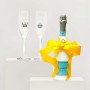 Hand-Painted Sparkling Prosecco And Flutes Gift Set
