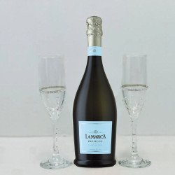 Pearl Design La Marca Prosecco And Flutes Gift Set Pearl Design La Marca Prosecco And Flutes Gift Set