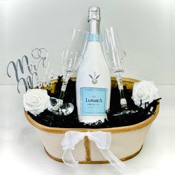 La Marca Prosecco Wedding Gift Basket La Marca Prosecco Wedding Gift Basket
