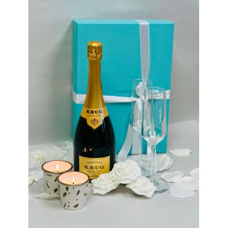 Krug Grande Cuvée And Tiffany & Co. Champagne Flutes Set Krug Grande Cuvée And Tiffany & Co. Champagne Flutes Set