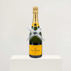Veuve Clicquot Champagne with ribbon