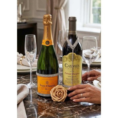 Veuve Clicquot Brut & Caymus Napa Valley Red Wine Sparkling Wedding Gift Set