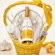 Luxurious Veuve Clicquot Wedding Gift Basket with Tableware Set Luxurious Veuve Clicquot Wedding Gift Basket with Tableware Set