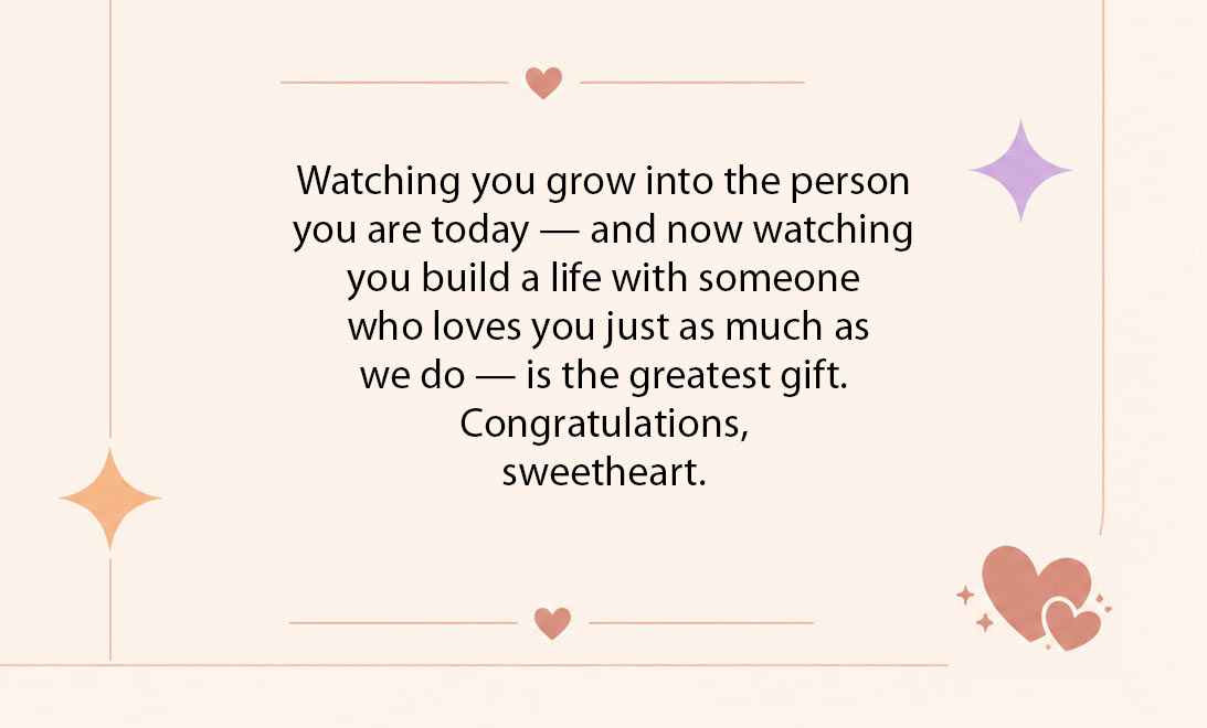 Engagement Wishes From Parents